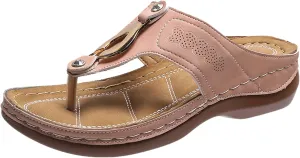 Arch Support Walking Sandals for Women Orthopedic Recovery Slides Comfortable Adjustable Straps Thick Cushion Summer Beach Casual Outdoor Footwear