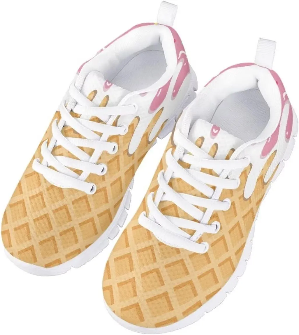 Cumagical Non Slip Shoes Lace Up Spring Winter Shoes Tennis Soccer Sports Bowling Shoes