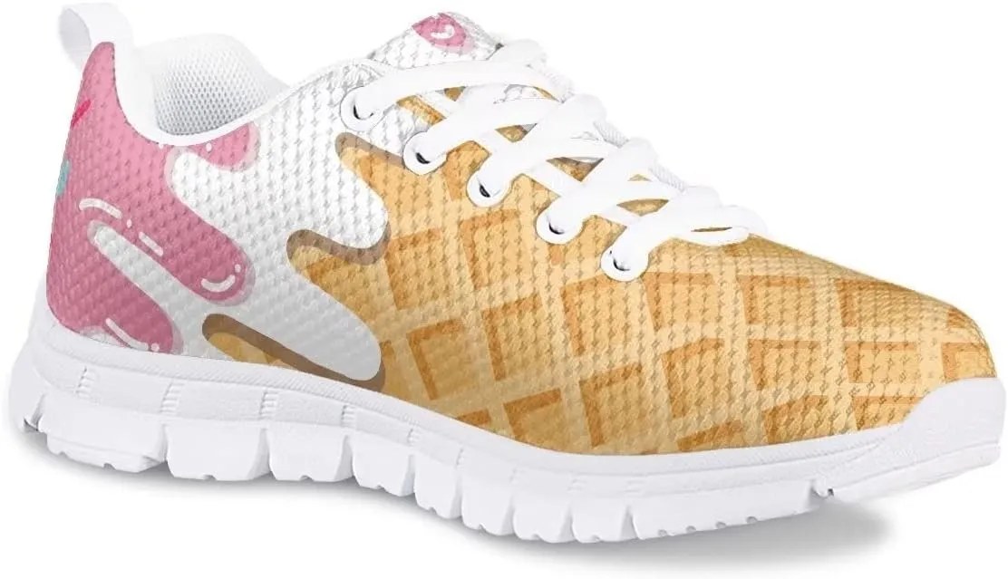 Cumagical Non Slip Shoes Lace Up Spring Winter Shoes Tennis Soccer Sports Bowling Shoes