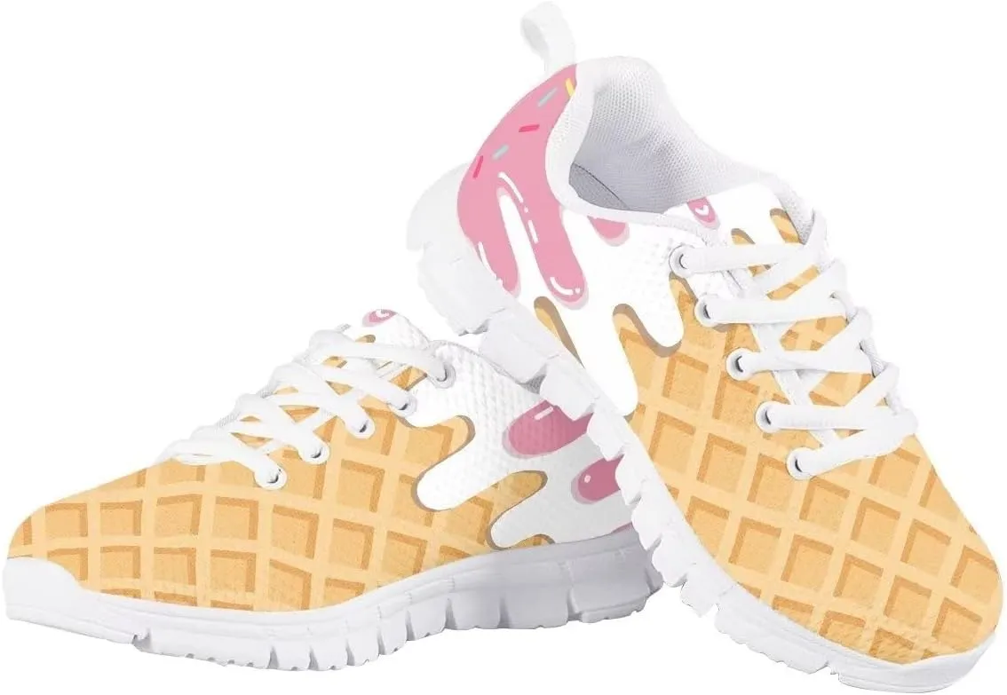 Cumagical Non Slip Shoes Lace Up Spring Winter Shoes Tennis Soccer Sports Bowling Shoes