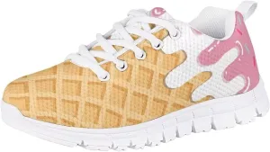 Cumagical Non Slip Shoes Lace Up Spring Winter Shoes Tennis Soccer Sports Bowling Shoes