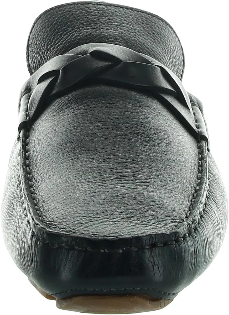 Donald J Pliner Mens Braided Leather Driving Moccasins