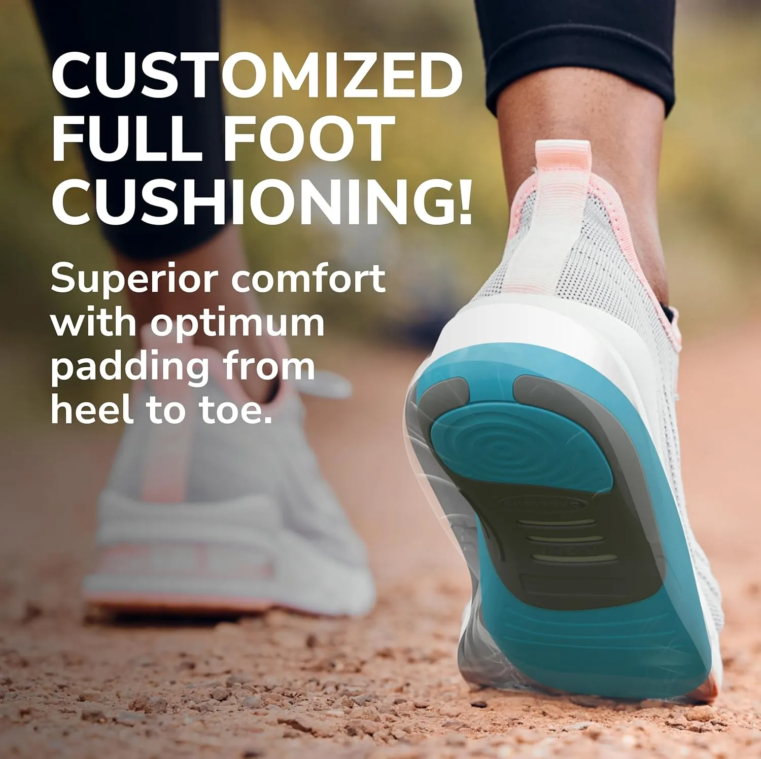 Dr. Scholl's Custom FiT Comfort – Plantar Fasciitis Insoles, Orthotics Shoe Inserts with Arch Support for Men & Women, Suitable for 220  lbs, Stay on Your Feet All-Day with Optimum Cushioning, CF650