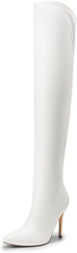DREAM PAIRS Over The Knee Boots for Women, Women's Thigh High Boots Heel Fall Boots