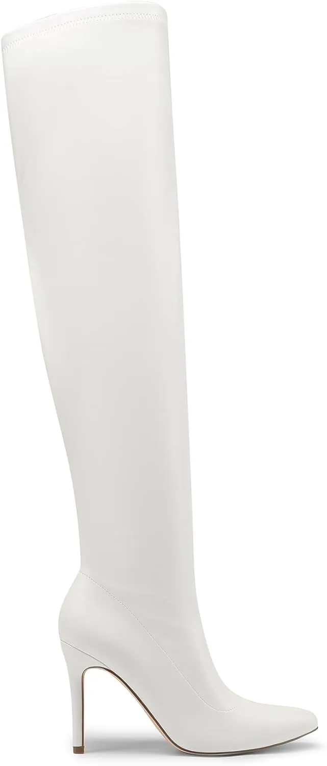 DREAM PAIRS Over The Knee Boots for Women, Women's Thigh High Boots Heel Fall Boots