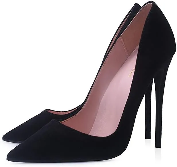 Elisabet Tang Women Pumps, Pointed Toe High Heel 4.7 inch/12cm Party Stiletto Heels Shoes