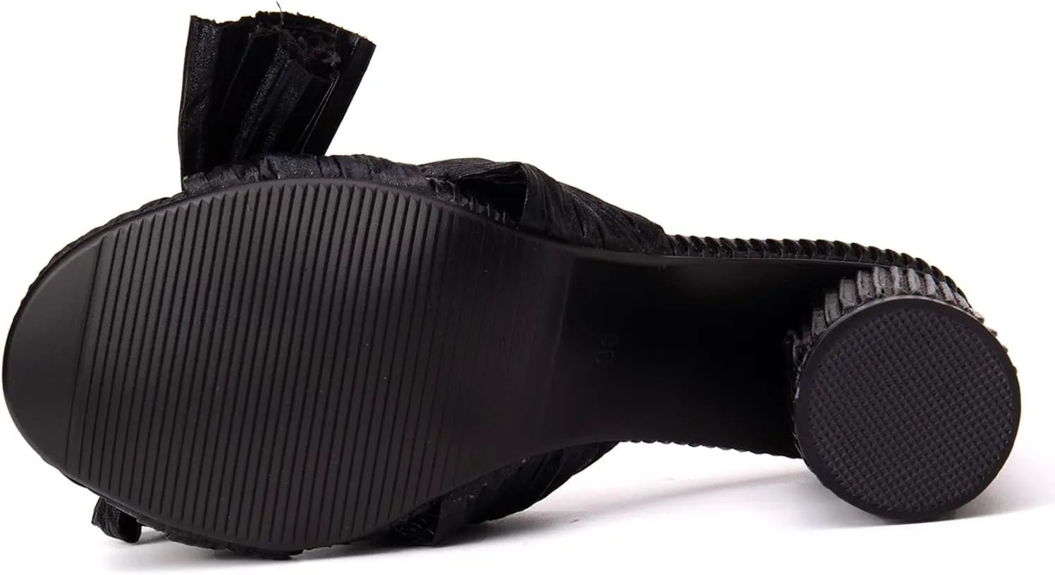 Gicoiz Pleated Bow Sandals Women Peep Toe Wedding Shoes