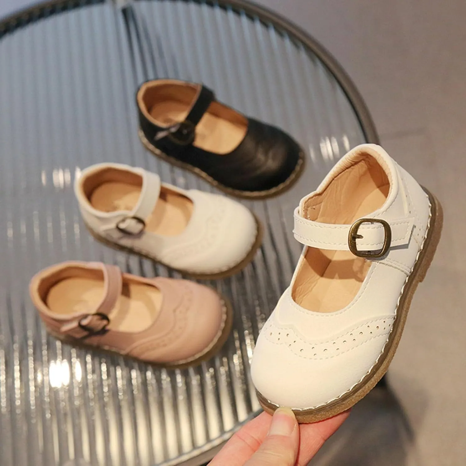 Girls' Shoes Spring/Autumn Solid Color Flat Bottomed Low Top Anti Slip Breathable Casual Shoes girls size 5 clothes