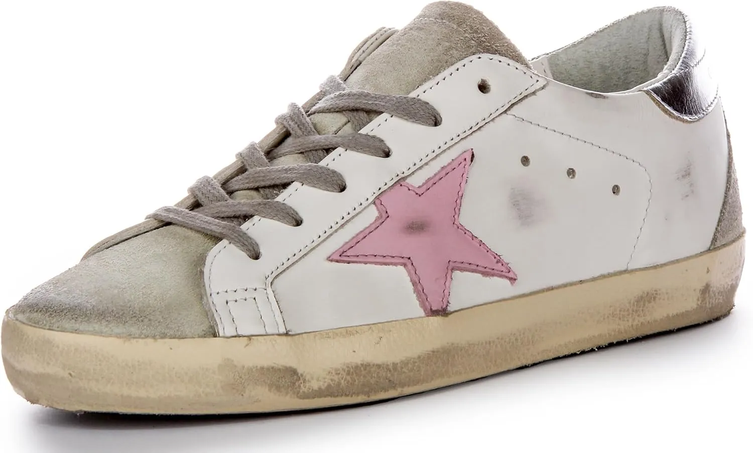 Golden Goose Super-star Women's 20MM Designer Sole Mirror Heel Trainers