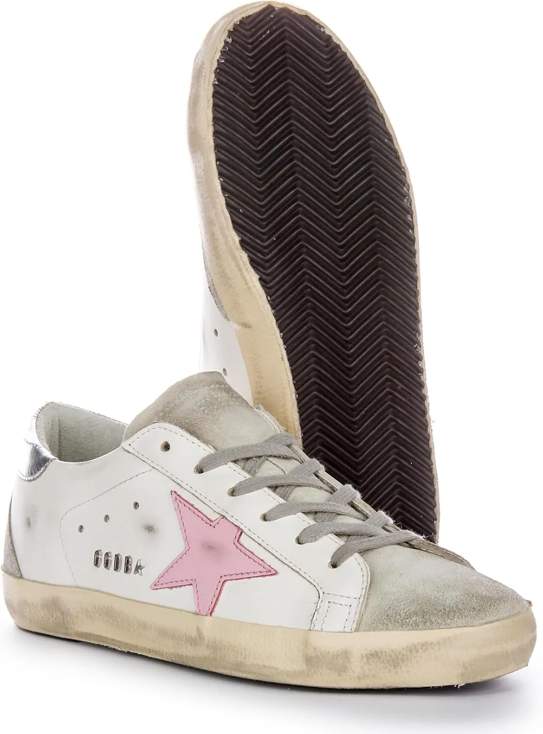 Golden Goose Super-star Women's 20MM Designer Sole Mirror Heel Trainers