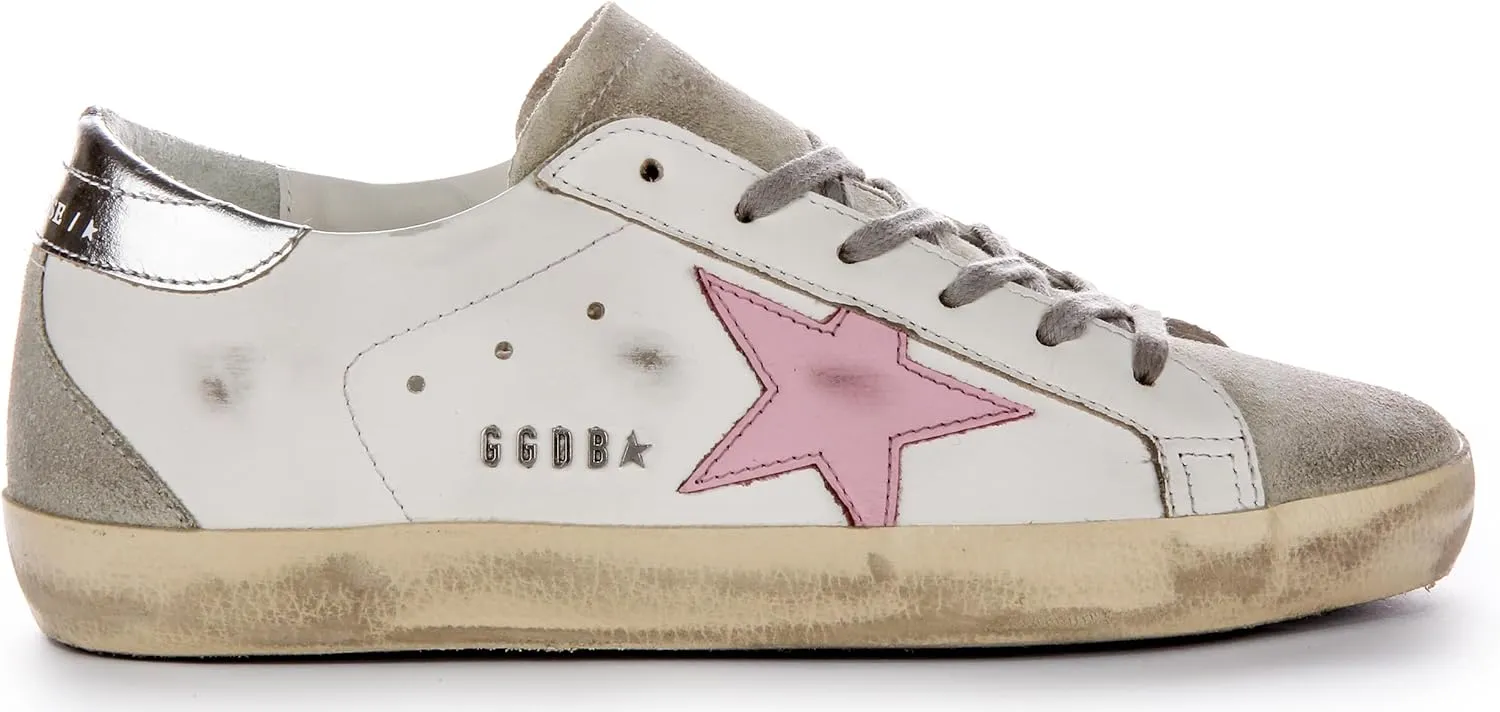 Golden Goose Super-star Women's 20MM Designer Sole Mirror Heel Trainers