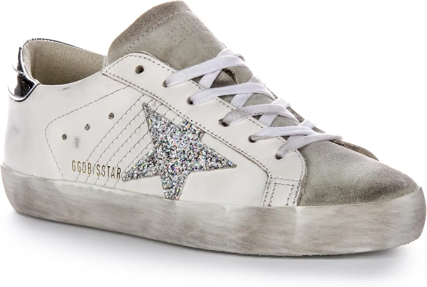 Golden Goose Super-star Women's 20MM Designer Sole Mirror Heel Trainers