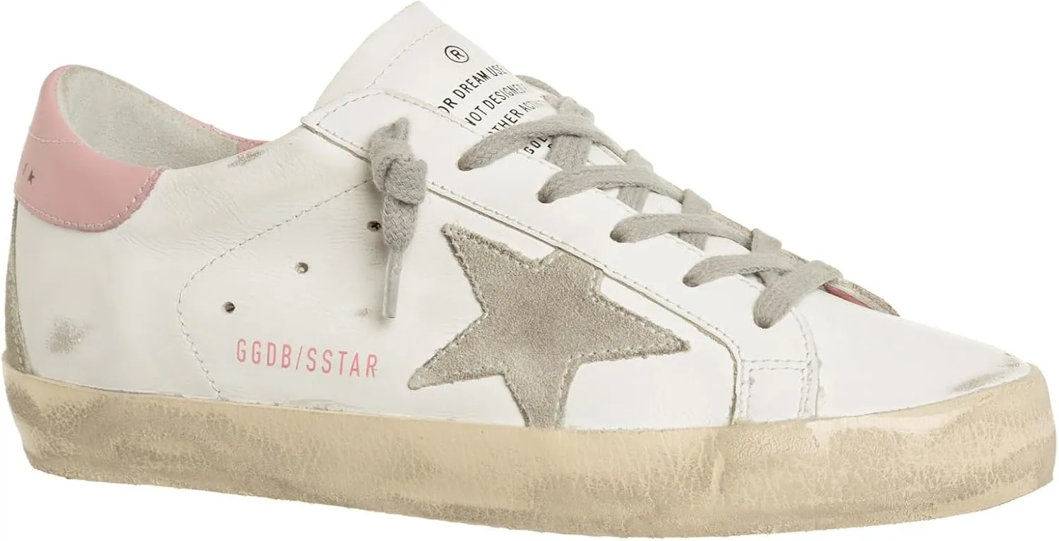 Golden Goose Super-star Women's 20MM Designer Sole Mirror Heel Trainers