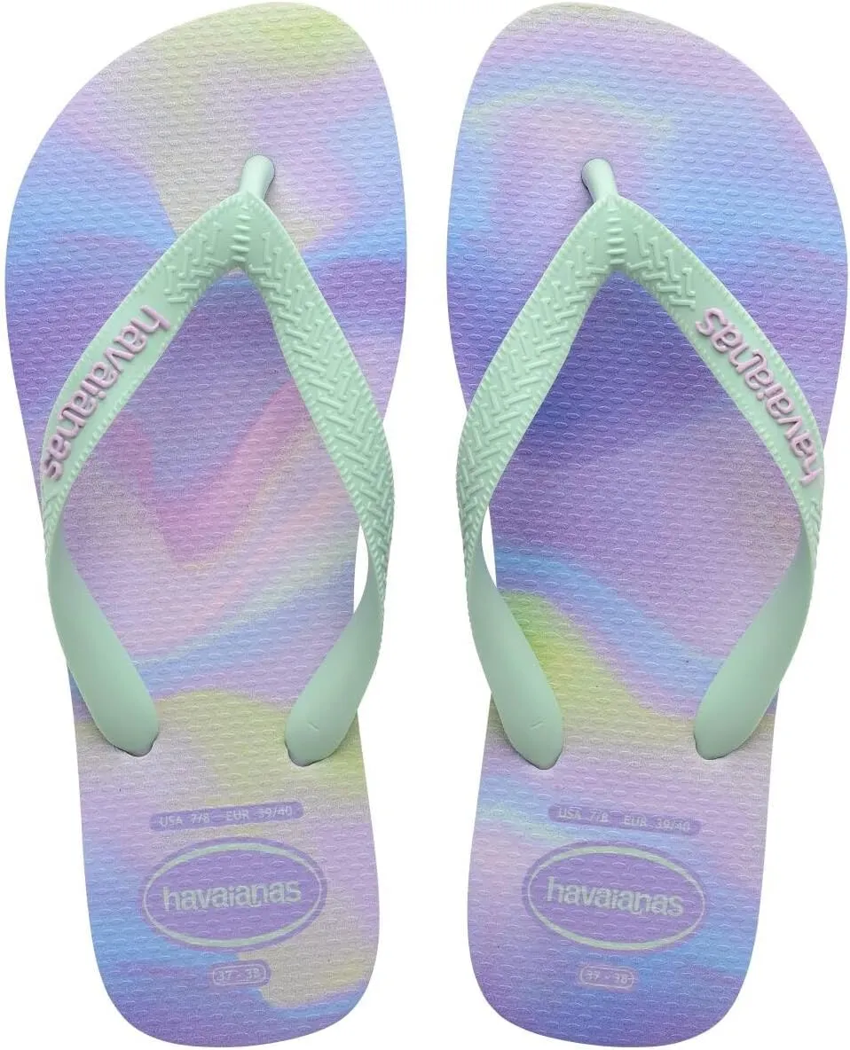 Havaianas Women's Top Fashion Flip Flops Sandals, Purple Fantasy, 6