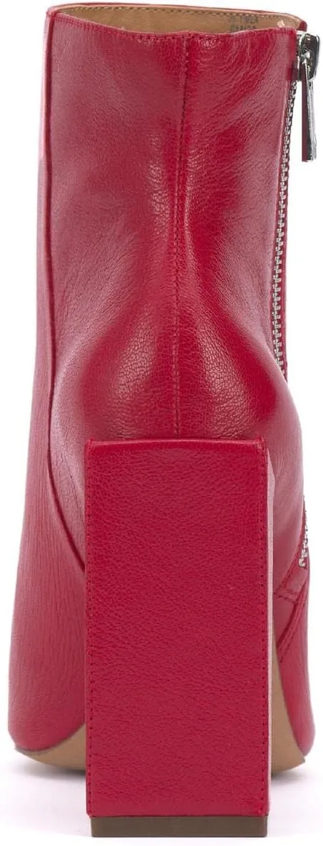 Jessica Simpson Womens Timea Zipper Heels Ankle Boots
