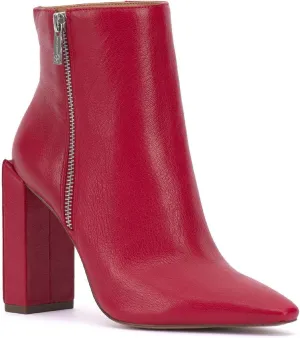 Jessica Simpson Womens Timea Zipper Heels Ankle Boots