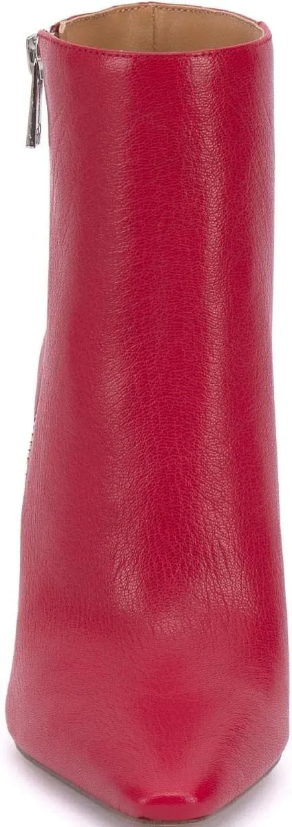 Jessica Simpson Womens Timea Zipper Heels Ankle Boots