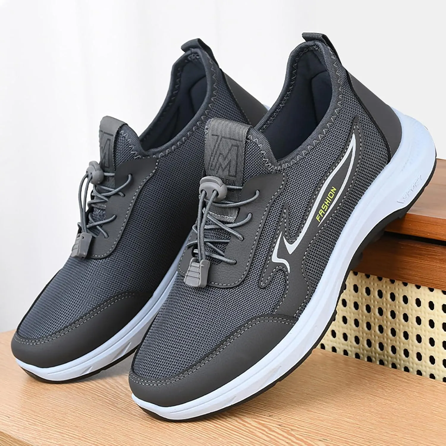 Jogging Walking Sneakers for Men Breathable Casual Comfortable Walking Sneaker Men's Arch Support Insole Shoes
