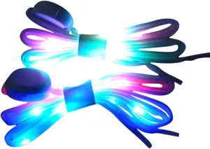 LED Shoelaces Light Up Shoe Laces 3 Modes 7 Colors Flashing Colorful Shoestrings