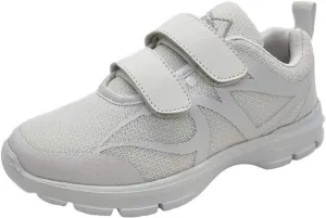 M-Air Ultra-Lightweight, Mens Mesh Athletic Hook-and-Loop Sneaker Shoe (11, Pacer White)
