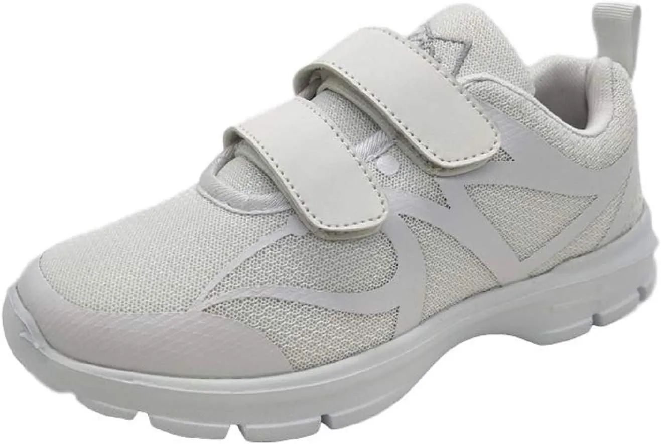 M-Air Ultra-Lightweight, Mens Mesh Athletic Hook-and-Loop Sneaker Shoe (11, Pacer White)