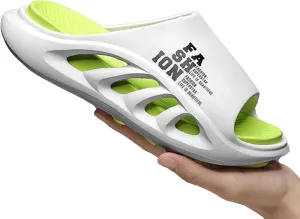 Men's Height Increasing Anti-Slip Slippers, Mens Sport Recovery Sandals Double Color Matching Thick Cushion