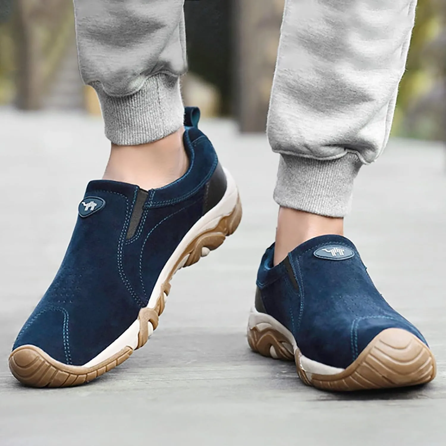 Men's Lightweight Non Slip Barefoot Shoes Breathable Elastic Fly Woven Mesh Sneaker Sport Jogging Walking Shoes