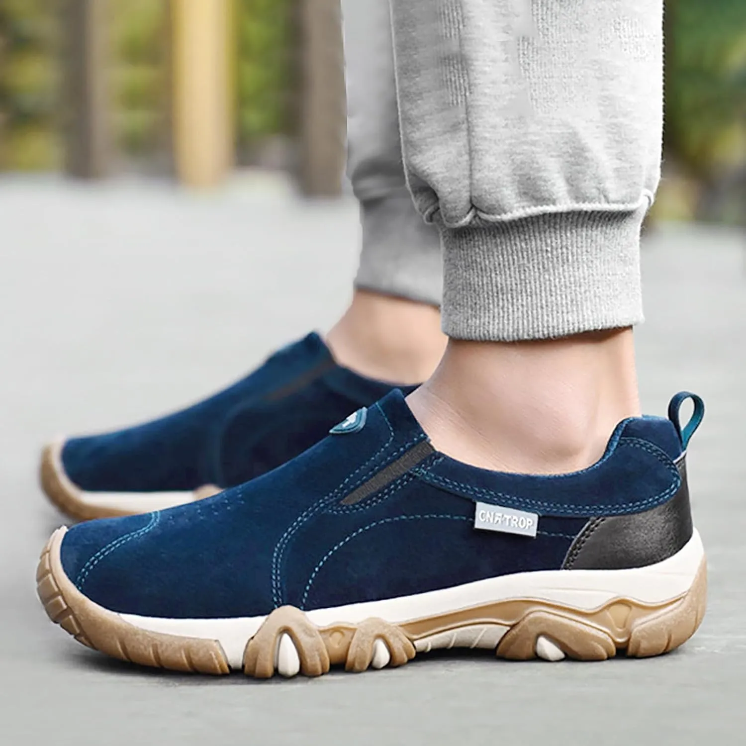 Men's Lightweight Non Slip Barefoot Shoes Breathable Elastic Fly Woven Mesh Sneaker Sport Jogging Walking Shoes