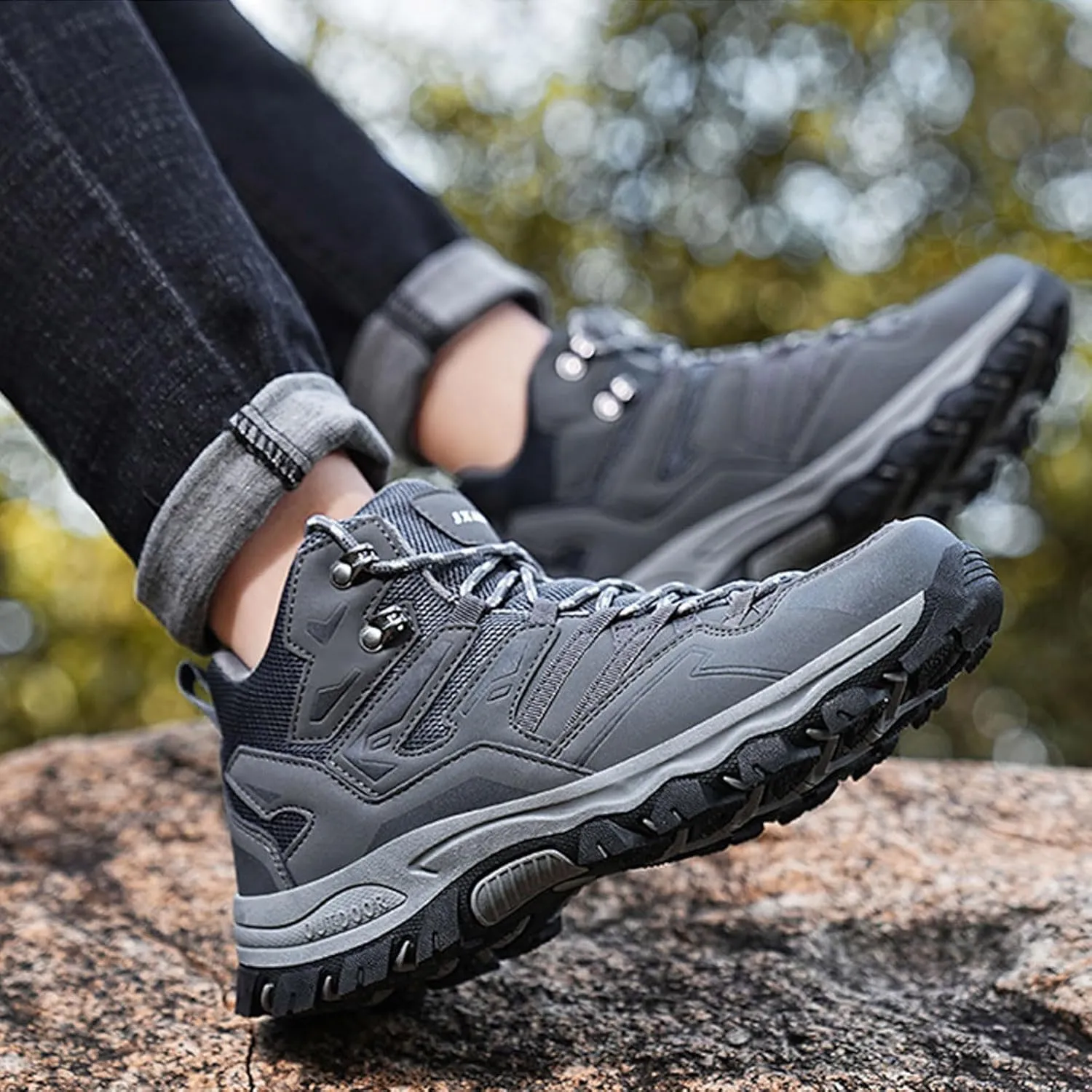 Non Slip Work Sport Shoes for Men Lightweight Sport Gym Jogging Walking Sneaker Men's Comfortable Dress Shoes