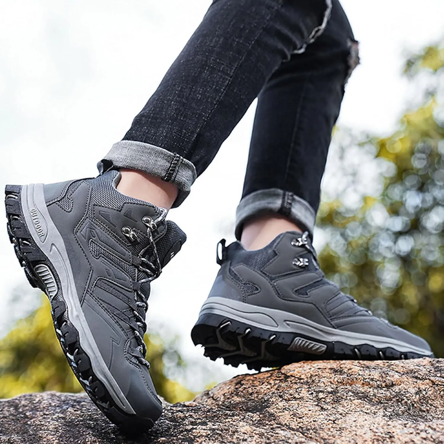 Non Slip Work Sport Shoes for Men Lightweight Sport Gym Jogging Walking Sneaker Men's Comfortable Dress Shoes