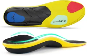 Plantar Fasciitis Insoles, Arch Support Insoles for Men Women, Running Athletic Gel Shoe Inserts Flat Feet Orthotic Insert for Foot Pain Relief, Men 7-8.5 / Women 9-10.5