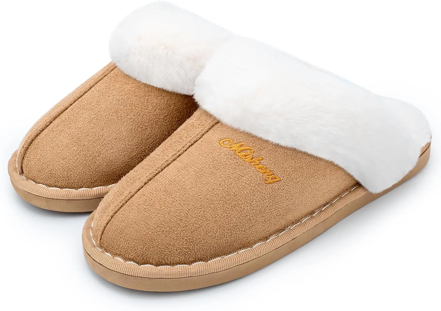 Plush House Slippers for Women, Fuzzy Warm Soft Home Slipper, Fluffy Winter Non-Slip Slippers for Bedroom Indoor.