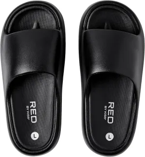 Red by Kiss Cloud Slippers – Lightweight Waterproof Shower House Slides with Thick Cushion Sole, Indoor Outdoor Comfort