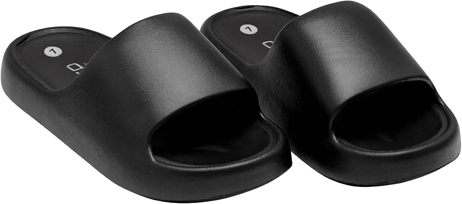 Red by Kiss Cloud Slippers – Lightweight Waterproof Shower House Slides with Thick Cushion Sole, Indoor Outdoor Comfort
