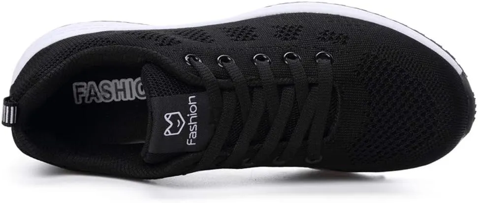 Running Shoes for Women Mesh Breathable Women Shoes Casual Platform Sneakers Sneakers for Women Running Fashion Walking White Basketball Shoe White Loafers