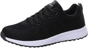 Running Shoes for Women Mesh Breathable Women Shoes Casual Platform Sneakers Sneakers for Women Running Fashion Walking White Basketball Shoe White Loafers