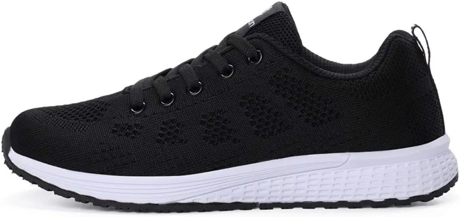 Running Shoes for Women Mesh Breathable Women Shoes Casual Platform Sneakers Sneakers for Women Running Fashion Walking White Basketball Shoe White Loafers