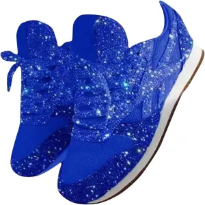 Sequins Lace-up Muffin Sneakers