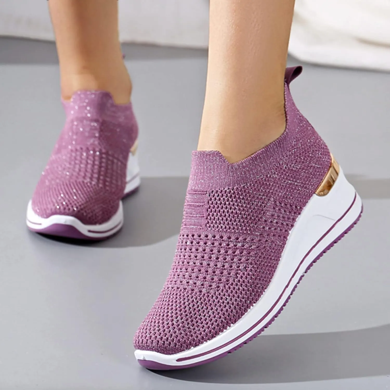 Shoes Leisure Casual Women Running Shoes Sport Breathable Wedge Outdoor Trainer Mesh Fitness Women's Shoes Casual Sneakers