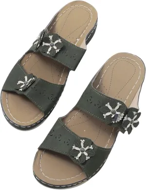 Summer Casual Sandals Women Orthopedic Flip Flops Arch Support Adjustable Straps Non Slip Beach Walking Shoes Thick Cushion