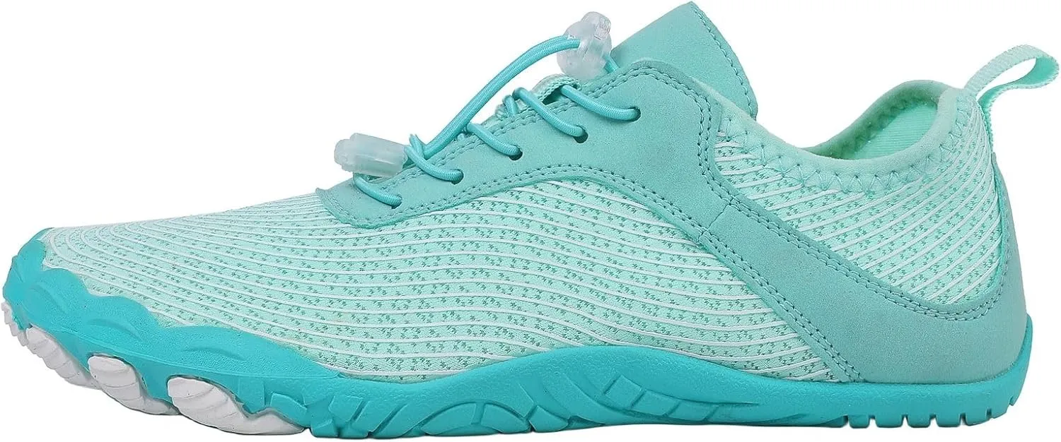 Water Shoes Mens Women Barefoot Outdoor Athletic Sport Shoes Swim Pool Beach Surf Walking Flats Wide Toe Hiking Aqua Flat Sport Diving Sailing Travel Shoe