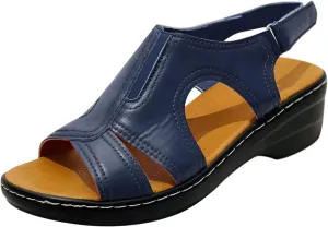 Womens Casual Summer Slides Orthopedic Sandals Arch Support Thick Cushion Recovery Footwear Lightweight Slip On Beach Walking Shoes