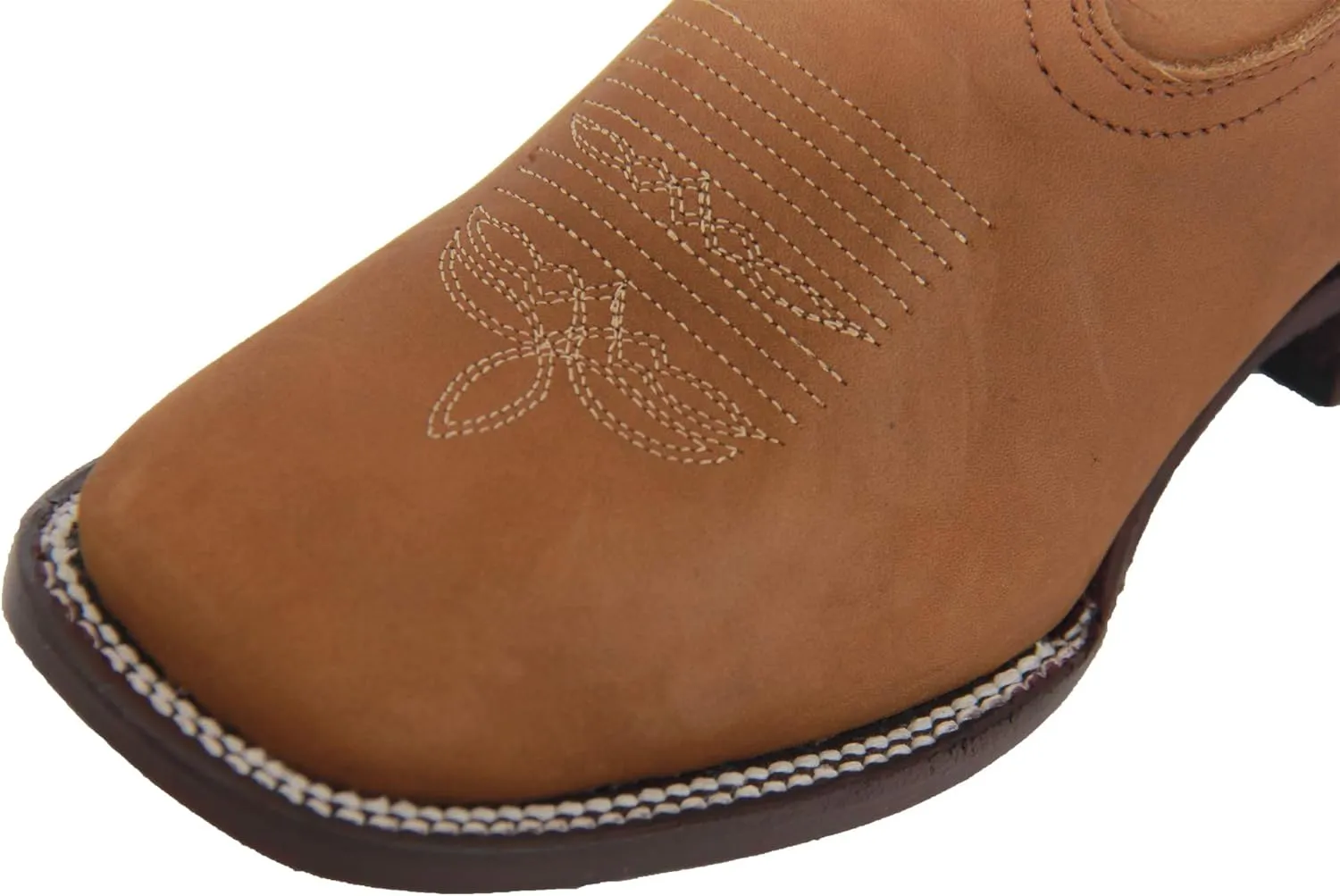 Womens Embroidered Leather Cowgirl Cowboy Square Toe Western Boots