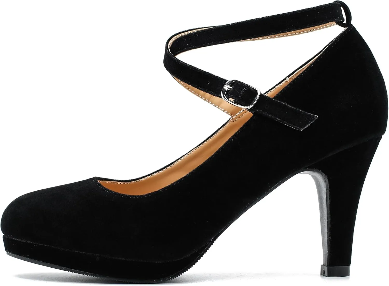 Womens Platform High Heels Sexy Cross Ankle Strap Pumps Wedding Work Party Dress Shoes