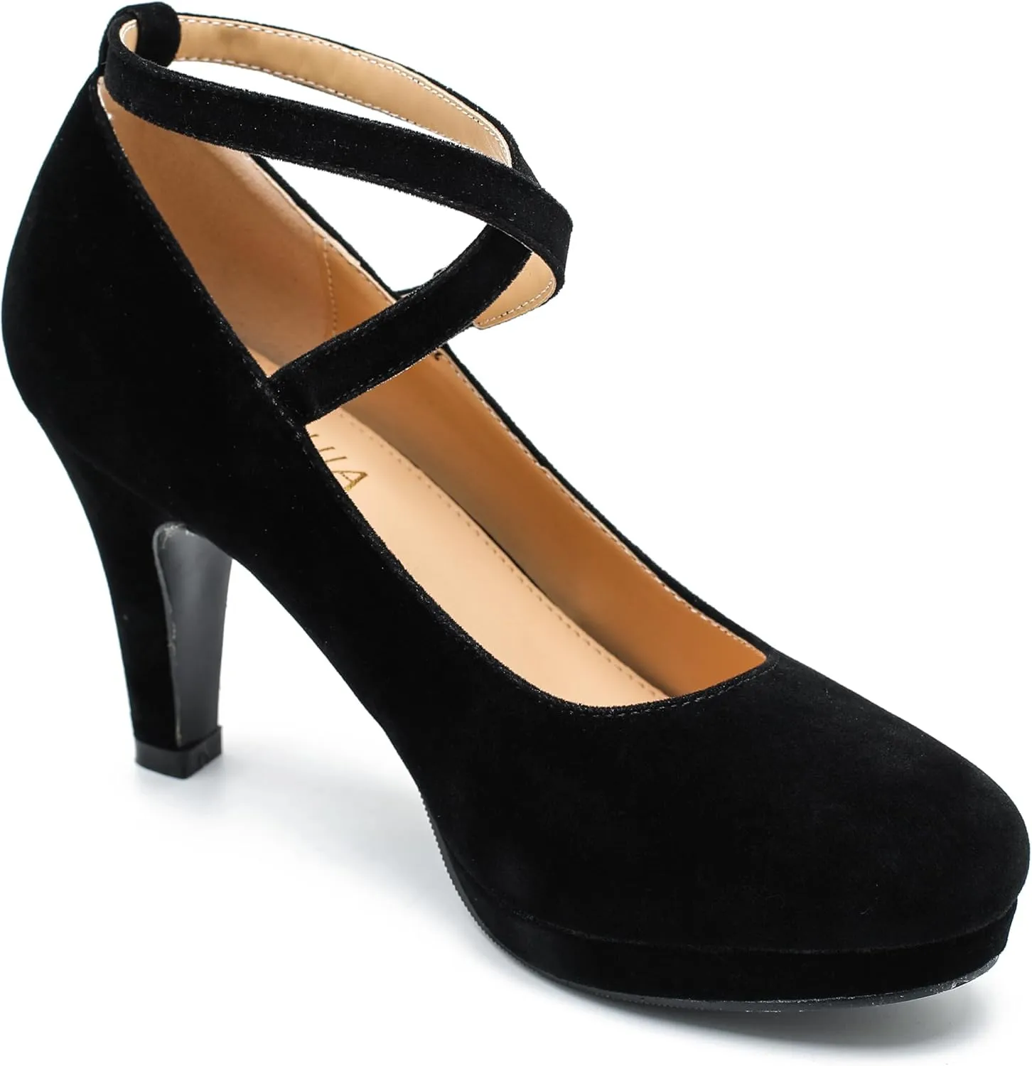 Womens Platform High Heels Sexy Cross Ankle Strap Pumps Wedding Work Party Dress Shoes