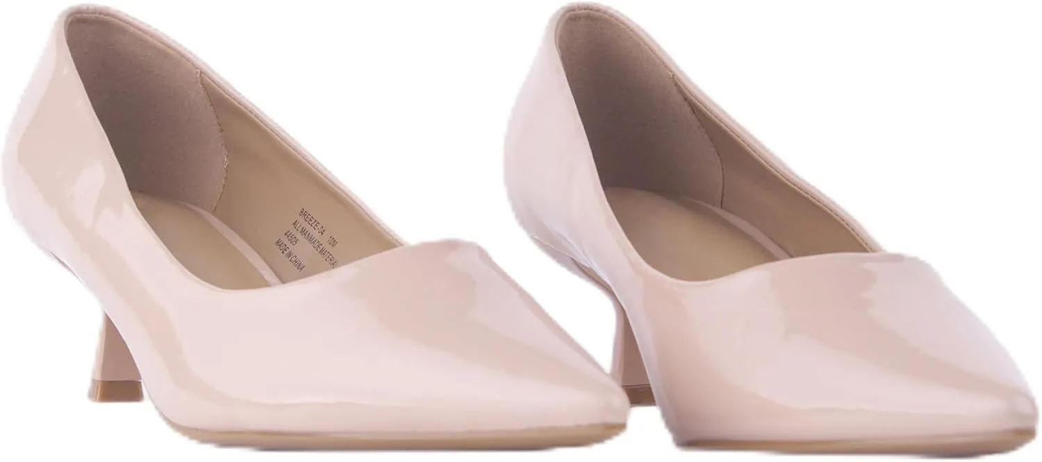 Women's Pumps Kitten Heel Pointed Toe Shoes for Ladies Women Comfortable Office Work Dress Casual Weeding Shoes